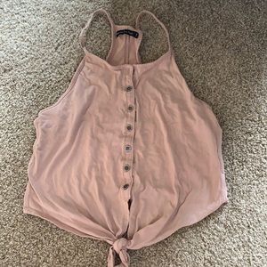 💌bundle3for15%off💌 Pink button down tank top